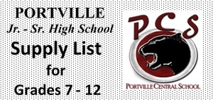 School Supply List for Gr. 7-12